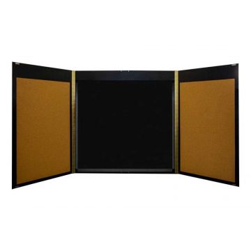 Black Stained Oak Conference Cabinet, Chalkboard