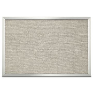 aluminum framed burlap weave vinyl tackboard driftwood color