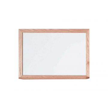 Solid Oak Framed Porcelain Steel Whiteboard