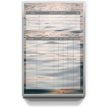 emergency room hospital custom printed board