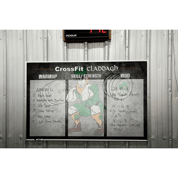 gym, crossfit, workout of the day custom board