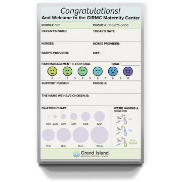 Custom Printed Hospital & Healthcare Dry Erase Boards