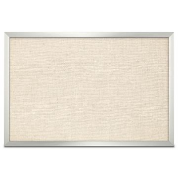 Aluminum Framed Burlap Weave Vinyl Tackboard, Cappuccino, 24" H X 36" W
