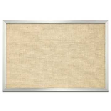 Aluminum Framed Burlap Weave Vinyl Tackboard, Topaz, 24" H X 36" W