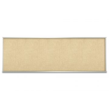 Aluminum Framed Burlap Weave Vinyl Tackboard, Topaz, 48" H X 144" W