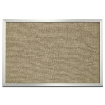 Aluminum Framed Burlap Weave Vinyl Tackboard, Mocha, 24" H X 36" W