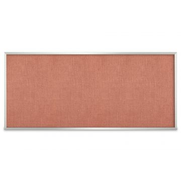 Aluminum Framed Burlap Weave Vinyl Tackboard, Sedona, 48" H X 120" W