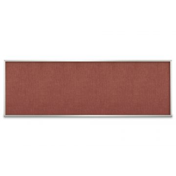 Aluminum Framed Burlap Weave Vinyl Tackboard, Rosebud, 48" H X 144" W