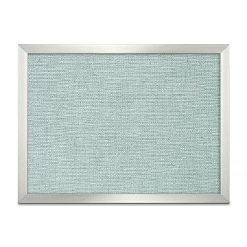 Aluminum Framed Burlap Weave Vinyl Tackboard, Powder Blue, 18" H X 24" W