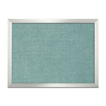 Aluminum Framed Burlap Weave Vinyl Tackboard, Seascape, 18" H X 24" W