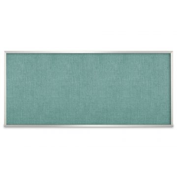 Aluminum Framed Burlap Weave Vinyl Tackboard, Seascape, 48" H X 120" W