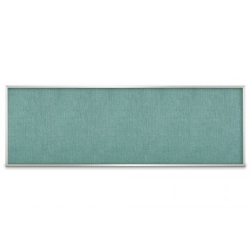 Aluminum Framed Burlap Weave Vinyl Tackboard, Seascape, 48" H X 144" W