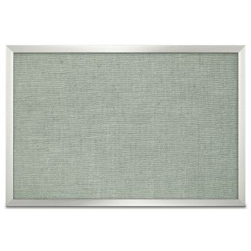 Aluminum Framed Burlap Weave Vinyl Tackboard, Shale, 24" H X 36" W