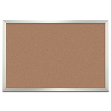Forbo Aluminum Framed Colored Corkboard, Nutmeg Spice, 24" H X 36" W