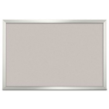 Forbo Aluminum Framed Colored Corkboard, Oyster Shell, 24" H X 36" W