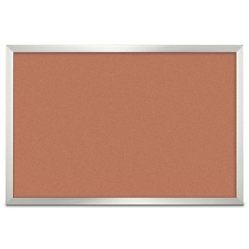 Forbo Aluminum Framed Colored Corkboard, Cinnamon Bark, 24" H X 36" W