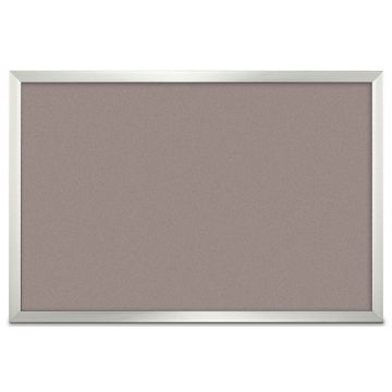 Forbo Aluminum Framed Colored Corkboard, Mushroom Medley, 24" H X 36" W