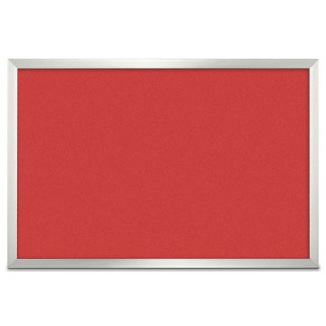 Forbo Aluminum Framed Colored Corkboard, Hot Salsa, 24" H X 36" W