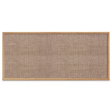 Oak Framed Fabric Tackboard, Pumice, 48" H X 120" W
