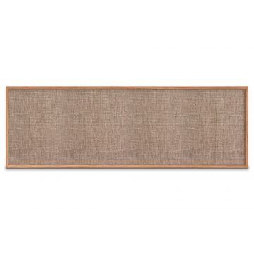Oak Framed Fabric Tackboard, Pumice, 48" H X 144" W