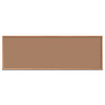 Forbo Oak Framed Colored Corkboard, Nutmeg Spice, 48" H X 144" W