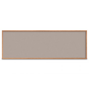 Forbo Oak Framed Colored Corkboard, Potato Skin, 48" H X 144" W