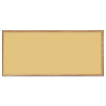Forbo Oak Framed Colored Corkboard, Fresh Pineapple, 48" H X 120" W