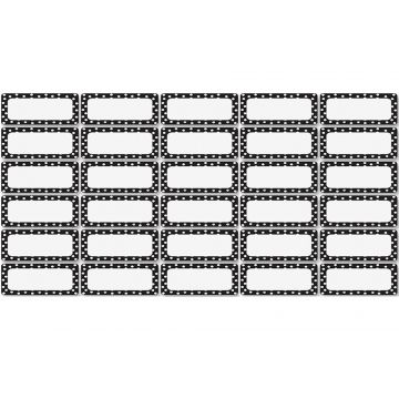 Dry Erase Nameplate Magnets, Dotted