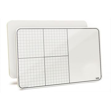 Double Sided Lapboard, XY Grid with Work Space on One Side, 11" X 17" X 1/8"