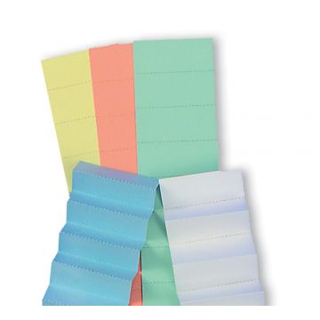 DC15 Data Card Inserts for 3/4" Tall Magnetic Data Card Holders, Salmon
