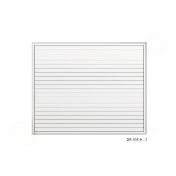 OptiMA® 4' x 5' Magnetic Dry Erase Board, Permanent 2" x 3" Grid Pattern, Aluminum Trim and Tray