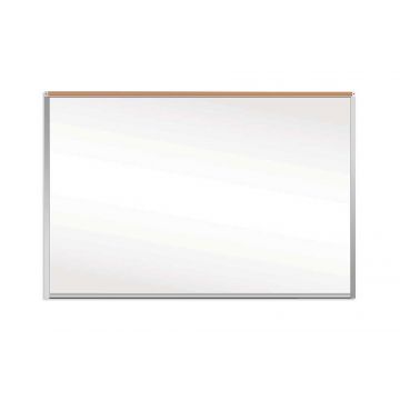 OptiMA® Great White® 5' Magnetic Whiteboards with Cork Map Rail
