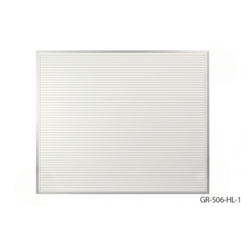 OptiMA® 5' X 6' Magnetic Planning Dry Erase Boards, Variegated 1" Horizontal Lines with Alternating Shaded Rows, Aluminum Trim and Tray