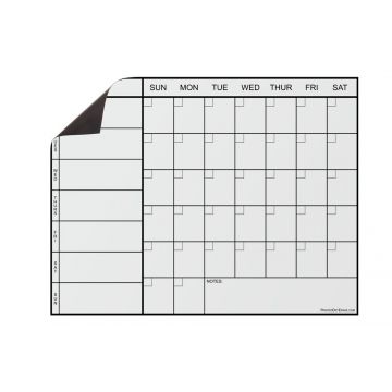 OptiMA® Weekly Magnetic Refrigerator Calendar