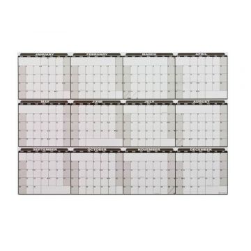 OptiMA® Dry Erase Full Year Calendar Decal