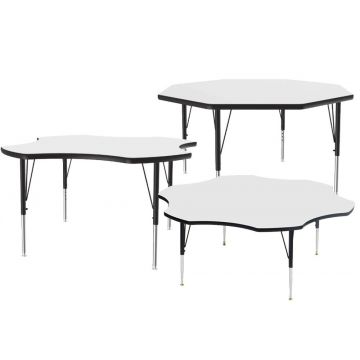 Octagon Dry Erase Activity Table, Whiteboard Surface