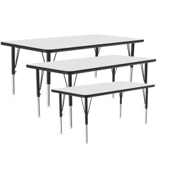 Rectangular Dry Erase Activity Table, Whiteboard Surface