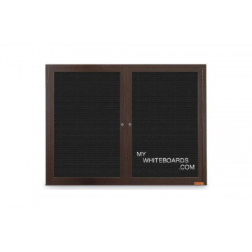Bronze Outdoor Enclosed Letter Board Cabinet