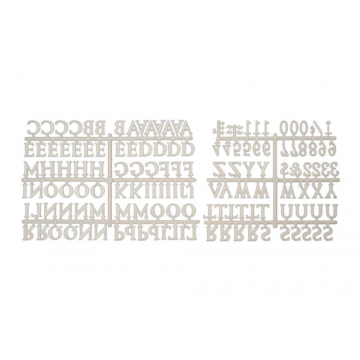 Roman Font Break-Away Letters & Numbers