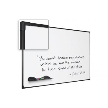 Black Ultra Trim Class A Fire Rated Magnetic Whiteboard