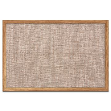 oak framed fabric tackboard