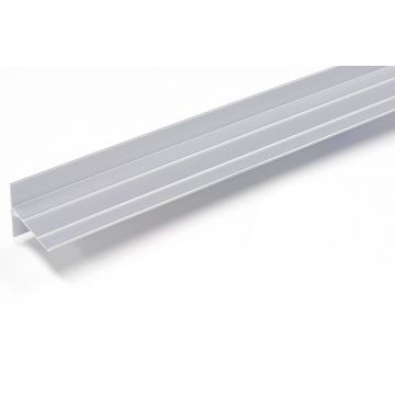 OptiMA® Atlas® Aluminum Marker Trays, 2 8' Sections Totaling 16' Long, 2 1/4" Deep, Square Cut Corners