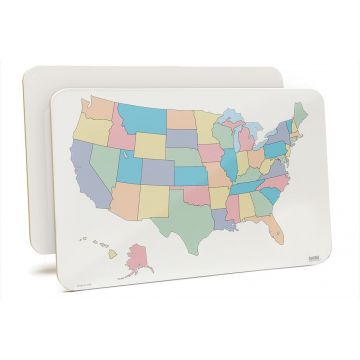 OptiMA® 9" x 12" Student Lap Board with US Map