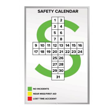 custom printed manufacturing construction production safety tracking board