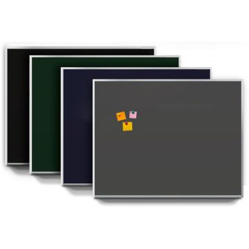 Aluminum Framed Magnetic Chalkboard on Fiberboard, 4' x 12', Green, 1.25" Satin High Profile Trim, Flat Blade Chalk Tray