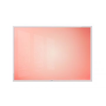 32" x 45.5" Sunburst™ Magnetic Colored Dry Erase Board with Aluminum Trim and No Marker Tray, Red