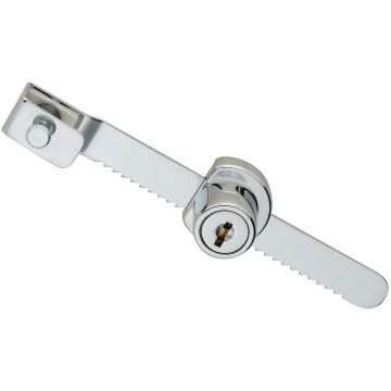 Ratchet Lock for Sliding Glass Doors on Outdoor Message Center Units, Includes 2 Keys