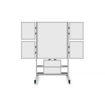 Collaboration Station, 40.4” W X 48.6” T With 4 Removable Dry Erase Panels
