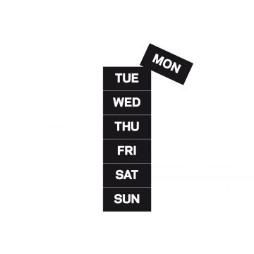 Magnetic Weekly Calendar Figures