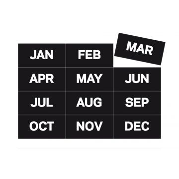 Magnetic Monthly Calendar Figures